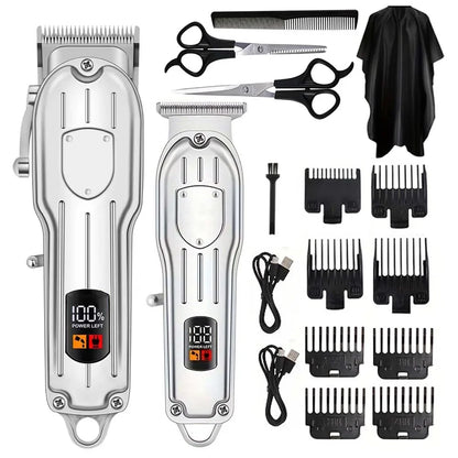 Hair Clippers Electric Razor Shavers for Men USB Rechargeable Clippers and Trimmer Beard Trimmer Barber Kit Professional Clipper