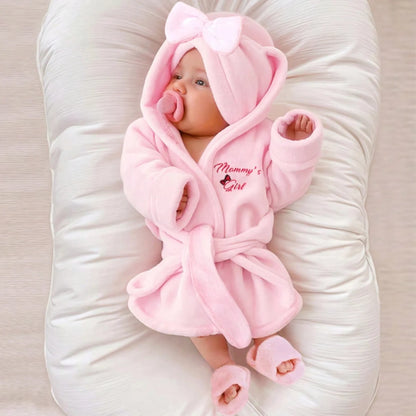 Newborn Photography Props Bathrobes Bath With Belt Shower Cap Outfit Photo Props for Infant Boys Girls Shoot  Accessories-HD