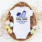 Custom Name Baby Easter Bodysuits Personalised Bunny Newborn Clothes Boys Girls Long Sleeve Jumpsuit Easter Party Infant Outfits