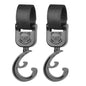 Universal Outdoor Stroller Accessories Baby Pram Hooks Rotate Hanging Bag 360 Degree Cart Organizer Storage Bag Hanger