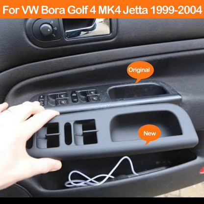 Interior Car Door Armrest Cover Panel Pull Handle Grab Cover Replacement For Volkswagen VW Bora Golf 4 MK4 Jetta 1999-2004