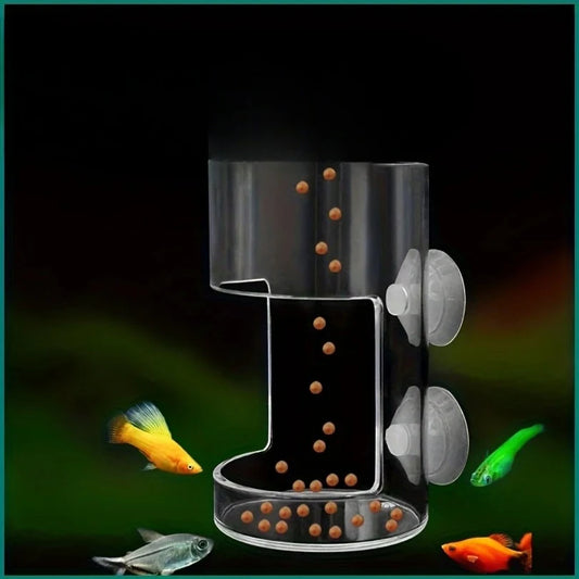 Non-Slip Aquarium Feeder Ring - Essential Fish Feeding Supplies, Floating Food Feeder Square/Round for Fish Tank