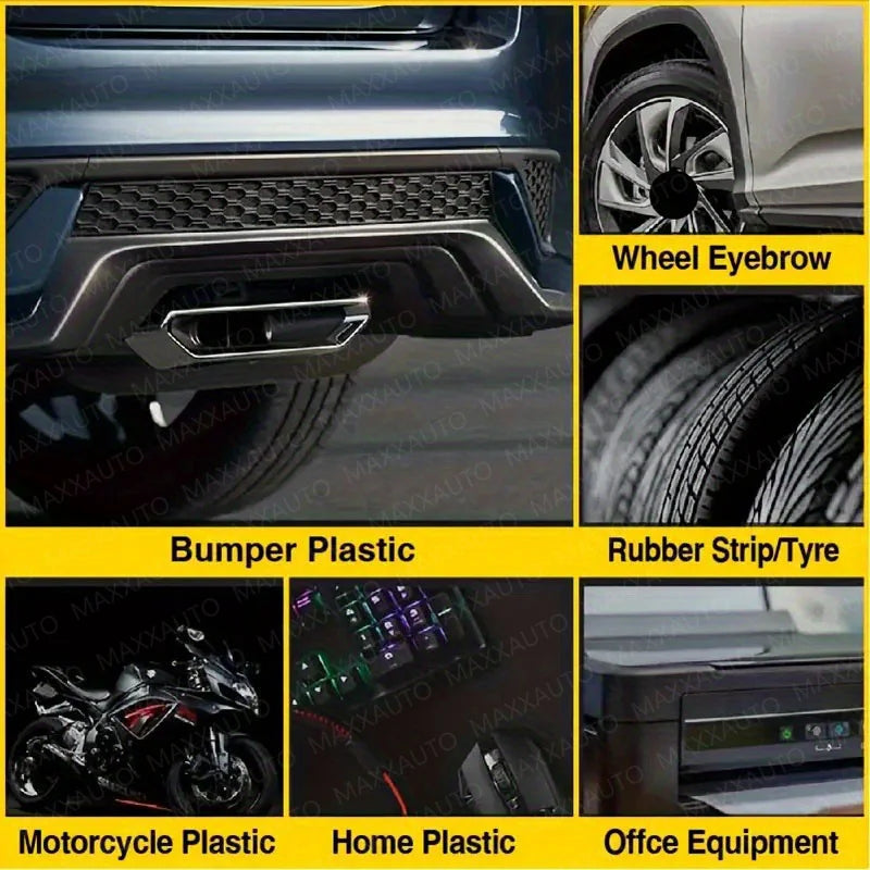 Car Interior & Exterior Scratch Remover Wax - Plastic & Leather Restorer , Tire Protectant & Yellowing Repair - Scratch Remover