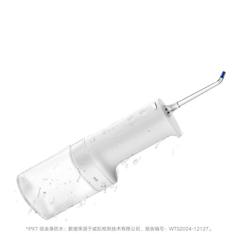 MIJIA Electric Oral Irrigator Upgraded version – Ultrasonic, 90-Day Gentle Use,Water Flosser Dental, 3 Modes, 200mL Tank