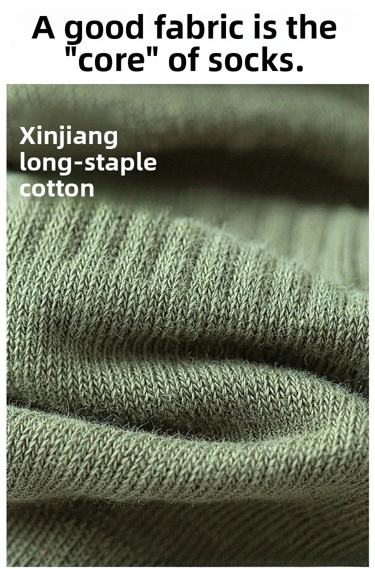 Socks pure cotton anti-odor Suitable for all seasons stockings100% Xinjiang cotton youth students large size basketball sock