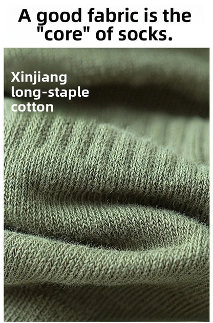 Socks pure cotton anti-odor Suitable for all seasons stockings100% Xinjiang cotton youth students large size basketball sock