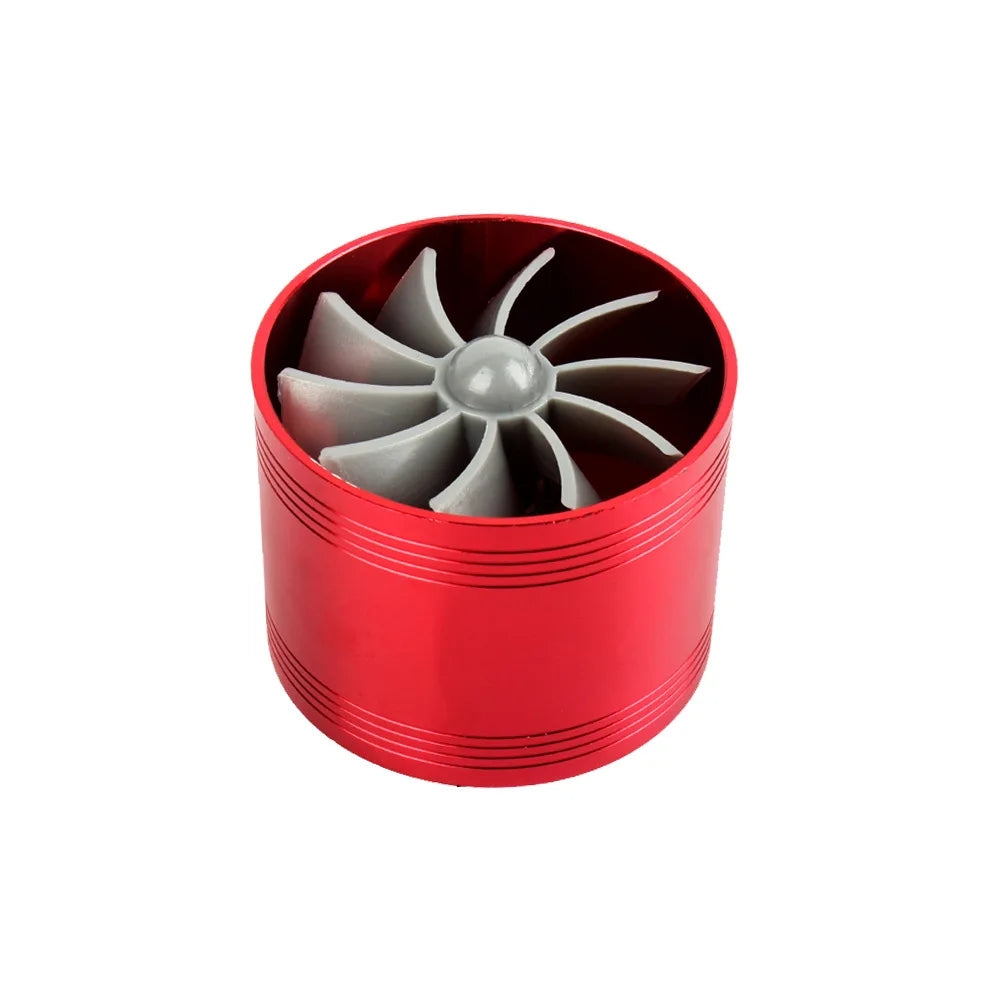 Car Air Intake Turbonator Single Fan Turbine Automobile Intake Turbo Vehicle Engine Turbocharger Power Conversion Accessories