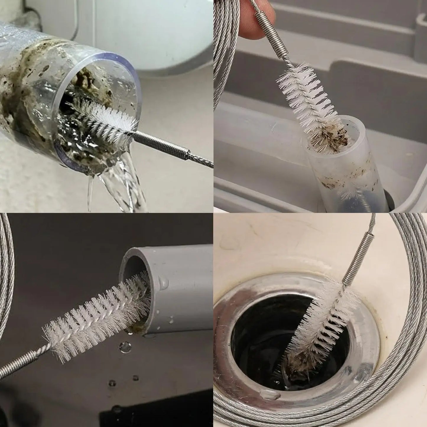 Car Drain Dredge Cleaning Scrub Brushes 1.5/3/6m Extended Auto Sunroof Long Hoses Detailing Cleaning Tool Car Accessories