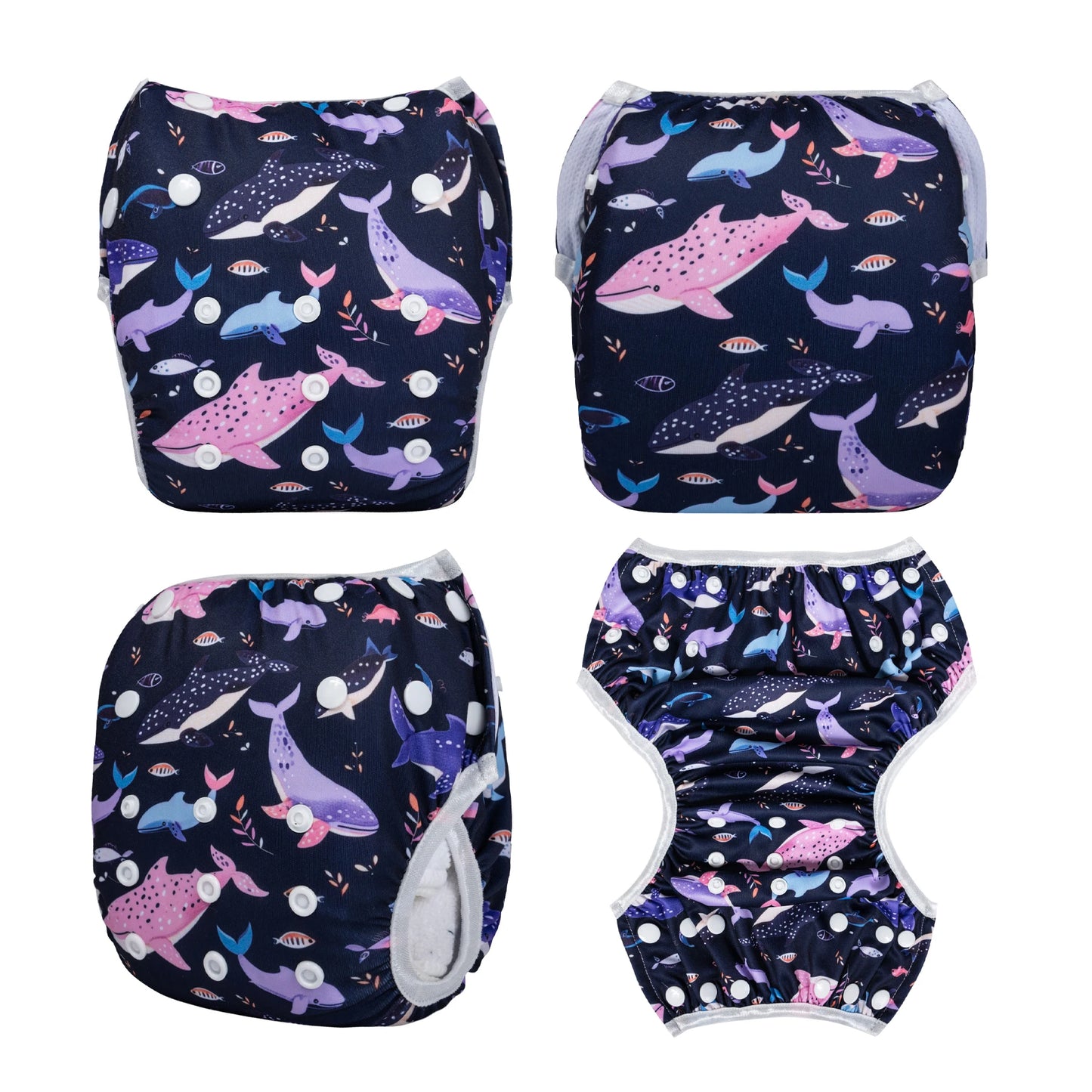 U PICK ALVABABY Swim Diaper Adjustable Swim Nappy for Swimming Lessons Fashion Design Swimming Nappy for Baby Under 8 Months