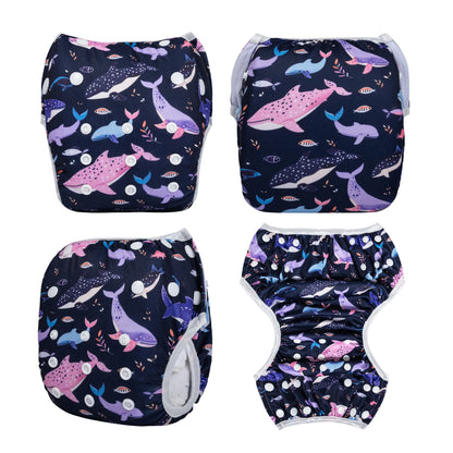 U PICK ALVABABY Swim Diaper Adjustable Swim Nappy for Swimming Lessons Fashion Design Swimming Nappy for Baby Under 8 Months