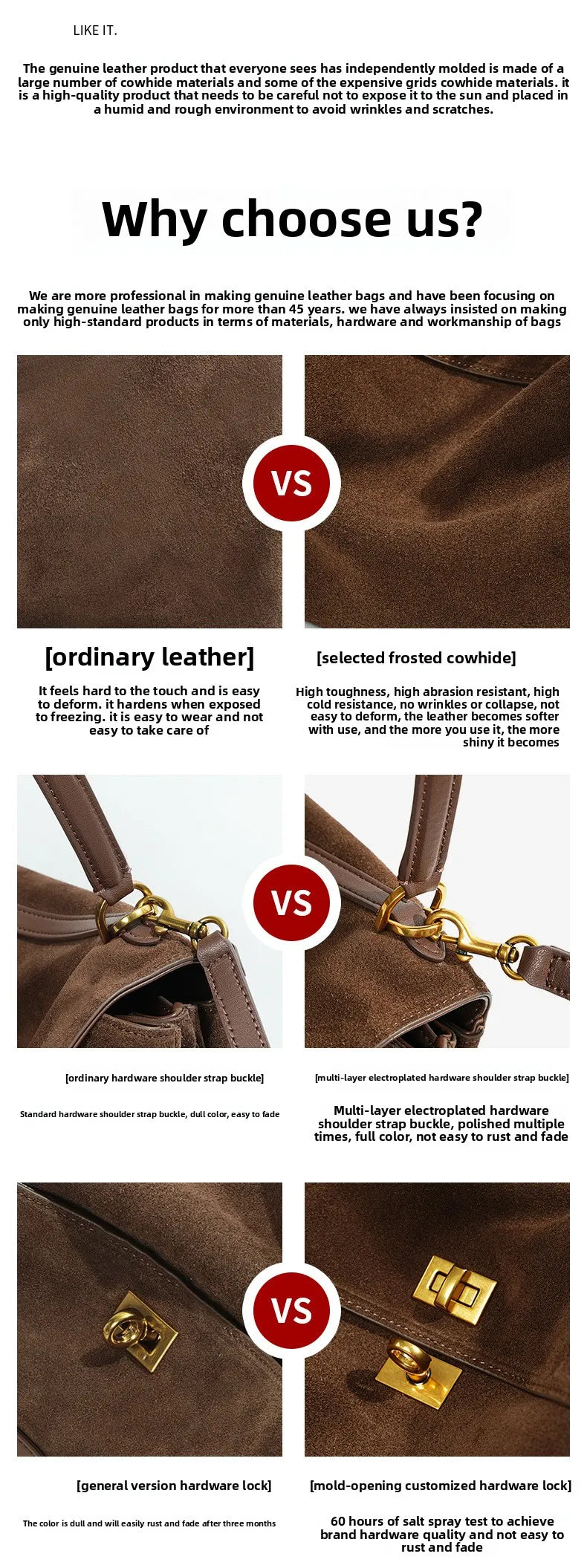 Large Capacity Autumn Winter Suede Leather Tote Bag Frosted Cowhide High-Grade Shoulder Bag for Women
