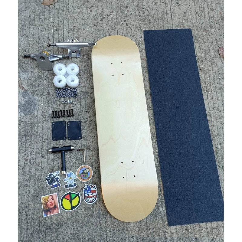 skateboard full set  canandian maples deck 7 plys maples pro adult skateboard  7.75 8 8.125 8.25 8.375 8.5inch can choose size