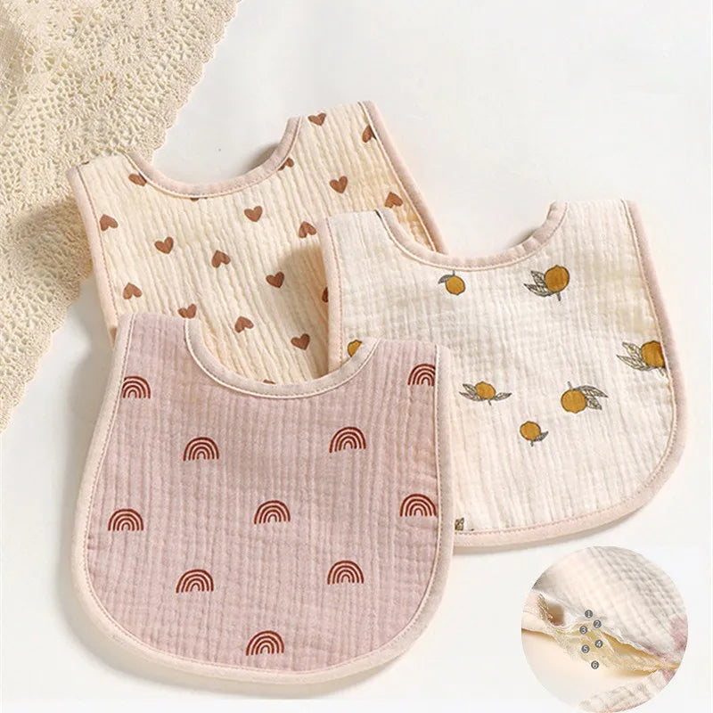 Baby Girls Apron Bibs Toddler Long Sleeve Scarf Waterproof Art Smock Feeding Bib Infant Boys Girls Kids Burp Cloth Bandana
