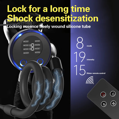 Electric Shock Metal Penis Ring Electric Penis Enlarger Massage Cock Ring Medical Themed Toys Stimulate Adult Sex Toys For Men