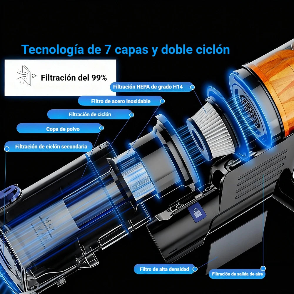 COTIAR R11 500W 50000PA Power Handheld Cordless Wireless Vacuum Cleaner for Home Appliance 1.2L Dust Cup Removable Battery