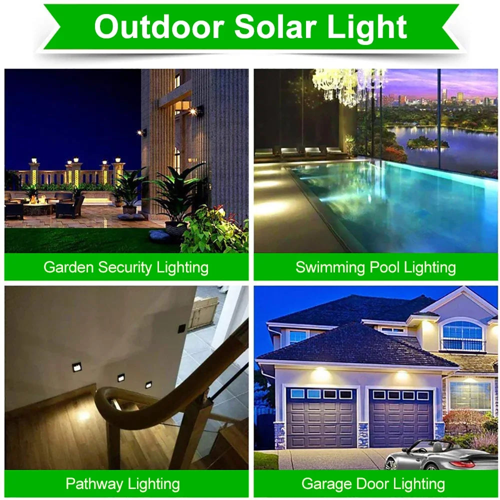 100Led Multifunctional Solar Lamp Outdoor Garden Decoration Solar Light Waterproof Sunlight Powered Spotlight with Motion Sensor
