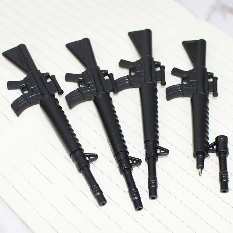 3 Pcs Cute Funny Kawaii Pens Canetas Rollerball Pen School Supplies Papelaria Creative Gun Shape Gel Pen Stationery