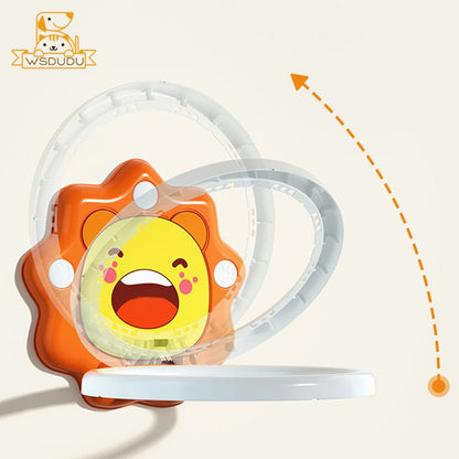 Kids Basketball Hoop with Inflatable Ball Wall Mount Indoor Outdoor Sport Toy Suction Cup Stand Portable Game Fun Play Boys Gift
