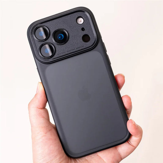 Aktyvus jutiklinio fotoaparato mygtuko matinis šarvuotas dėklas, skirtas „iPhone 17 Air“, 16Pro, 15, 17Pro Max, permatomas hibridinis smūgiams atsparus kietas telefono dėklas