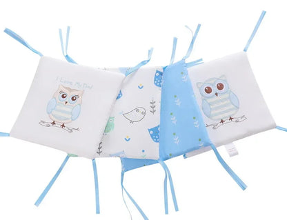 6Pcs/Set Baby Bed Protector Crib Bumper Pads Baby Bed Bumper Kids Safety Bed Around Cotton Blend Crib Anti-collision Anti-fall