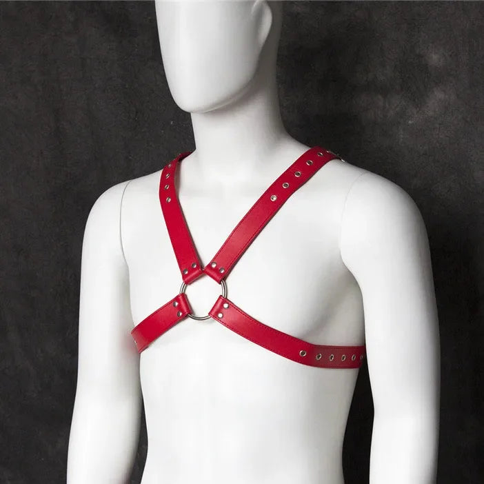 Fetish Men Leather Arm Harness Belt BDSM Gay Body Bondage Sex Lingerie Arm Harness Strap Sexual Gay Clothes for Stage Rave Club