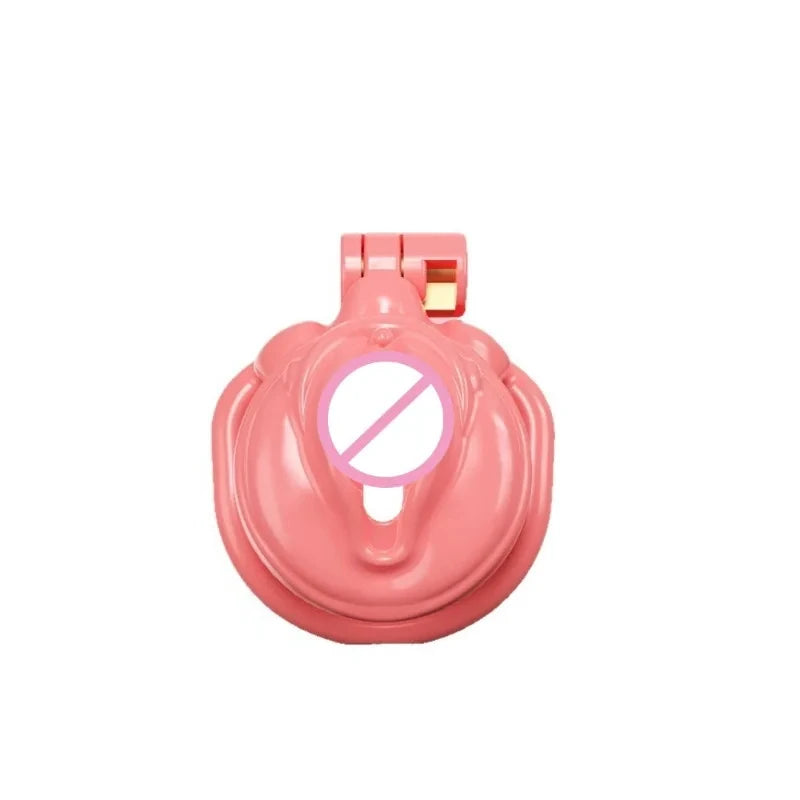 New Fashion SM Male Crossdressing Chastity Lock Pink Chastity Lock Adult Sex Toy Wholesale to Prevent Masturbation