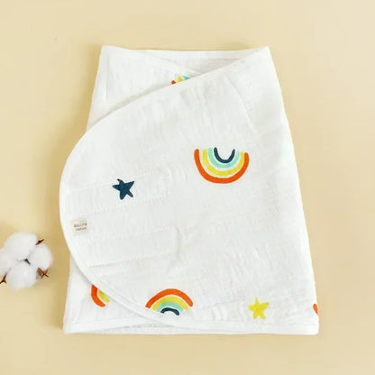 Baby Swaddle Blanket 0-6 Months Strap Protect Belly Baby Sleeping Blanket Wrap for New Born Thin-style for Summer