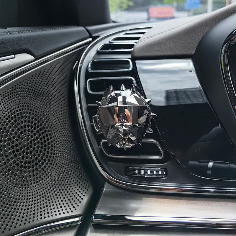 NO PERFUME Bulldog Air Freshener Car Perfume Car Decoration Auto Geur Clip Bulldog Fragrance Scent Parfum Voiture Car Diffuser