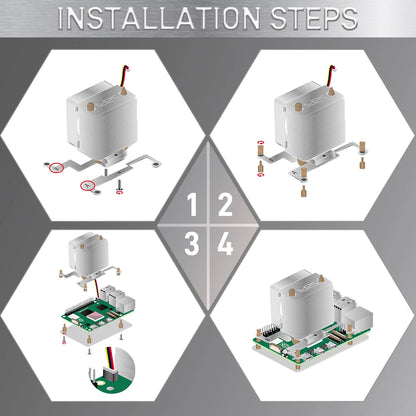 GeeekPi Raspberry Pi 5 Cooler Raspberry Pi 5 ICE-Tower Cooler CPU RGB LED Light Cooling Fan