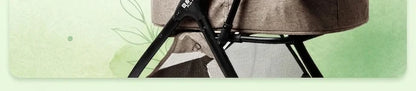Breathable Large Space Pet Stroller One-Click Foldable Detachable Hand Cart For Dogs Cats Outdoor Travel