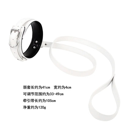 Professional BDSM Red Leather Harness Set Collar Handcuffs Restraint Kit for Women Slave Role Play Fetish Gear Adult Game Toy