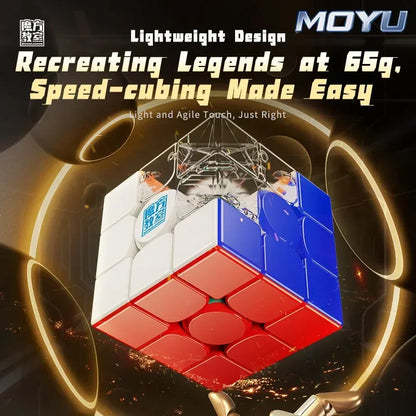 [SaoCube] MoYu RS3M V5 3X3 Magnetic Magic Speed Cube Stickerless Professional Fidget Toys SaoCube RS3 M V5 Cubo Magico Puzzle