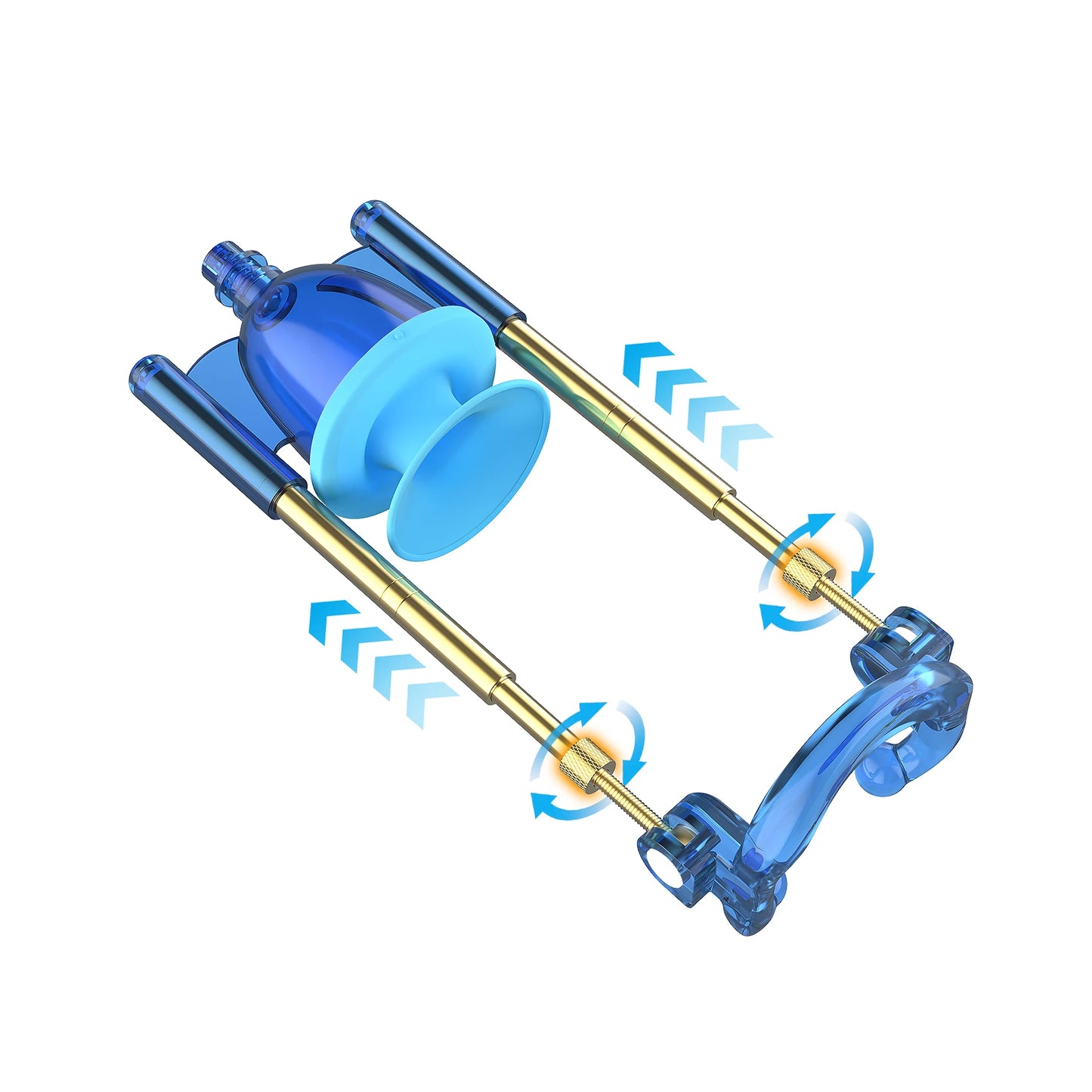 NewSizeDoctor V3.0 Male Penis Enlargement Training enhanced suction Vacuum Cup with Adjustable metal Holder and Soft Material