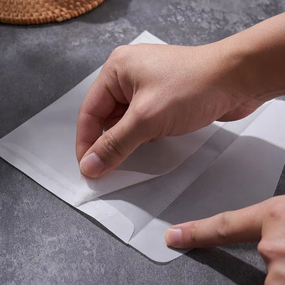 50Pcs/Pack Simple Semi-Transparent Vellum Paper Envelopes Matte Frosted for Postcards Greeting Cards Wedding Invitations
