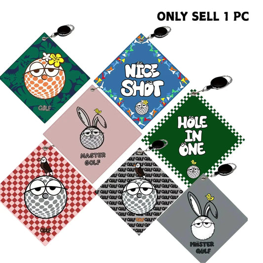New Style Premium Golf Towel Double Sided Print Golf Accessories Super Absorbent Quick Dry for Quick Cleaning Perfect for Golf