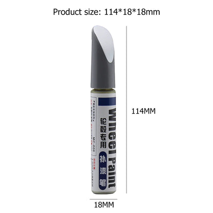 12mL Car Paint Scratch Repair Pen Wheel Spoke Rim Paint Marker Pen Brush Paint