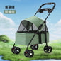 2026 New Lightweight Foldable Pet Stroller Teddy Cat Dog Handcart Outdoor Travel Cart for Small Pets