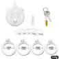 Male Chastity Cage with Lotus Design - Comfortable Self-Control Device for Abstinence, Durable ABS Material, BDSM Toy for Men