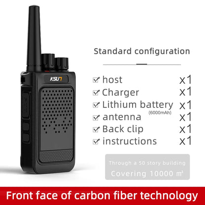 Mini Portable Walkie Talkie 2pcs UHF Radio Wireless Intercom VOX Function PMR446 Walkie Talkie Two Way Radio Station KSUN X26
