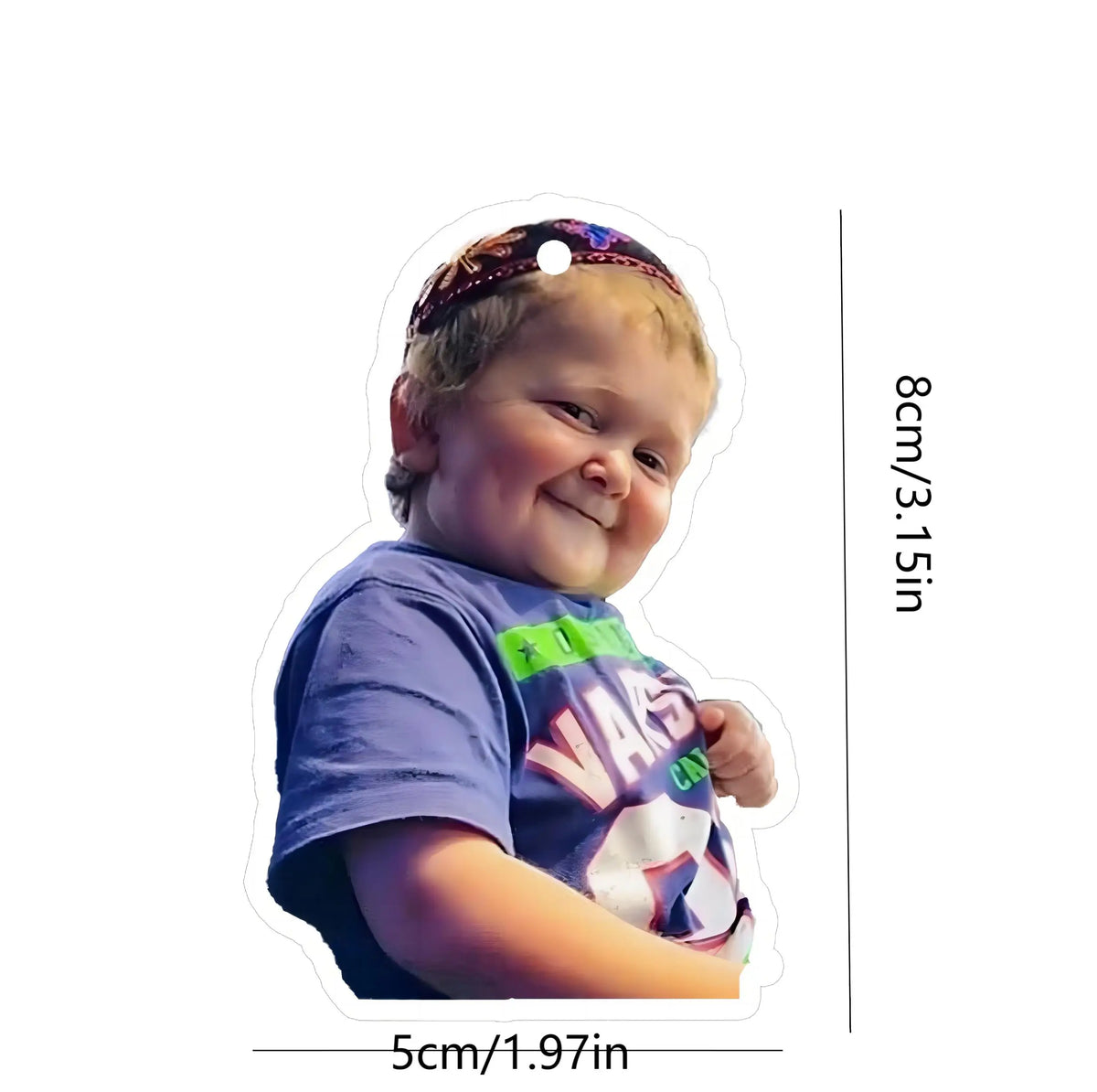1pc Russian Boy Hasbulla Fun Car Aromatherapy Perfume Air Freshener Mirror Interior Accessories Pendant