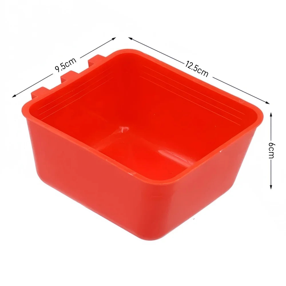 6/10PCS Chickens Feeder Hanging Plastic Chicken Coop Feeding Drinking Bowl Poultry Duck Goose Water Dispenser Chickens Supplies