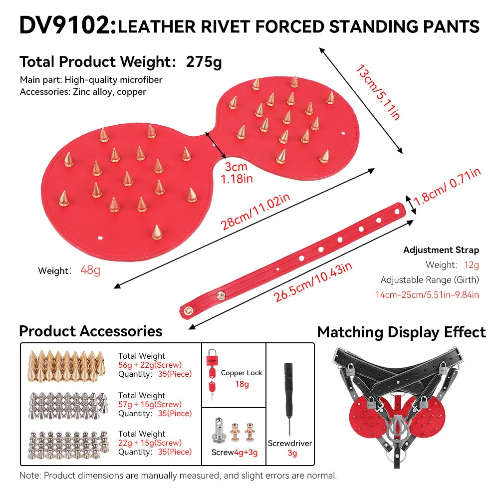 FRKO Fantasy Men Punishment Panties PU Leather Harness Belt Rivet Stimulation BDSM Slave Games Fetish Sex Toys For Men Gays 18