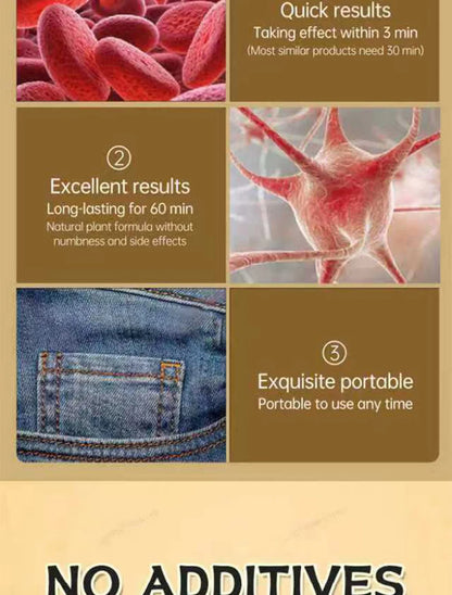 Men's delay spray without side effects