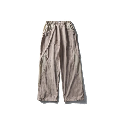 Men Women Splice Fashion Outdoor Loose Casual Lightweight Quick Dry Sports Cargo Baggy Pants Track Trouser Jogger Sweatpants