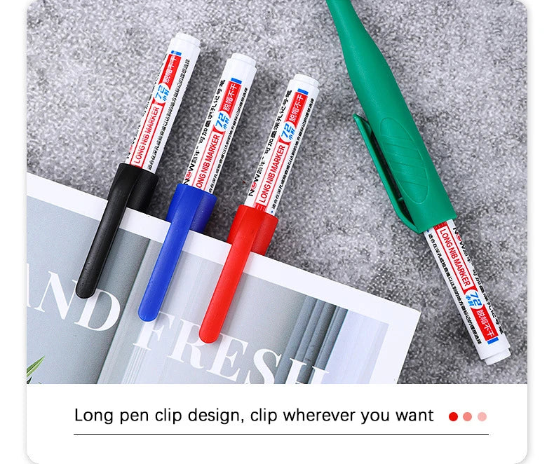 4Pcs/Set 30mm Deep Hole Long Nib Head Markers For Metal Perforating Pen Waterproof Bathroom Woodworking Decoration Multi-Purpose