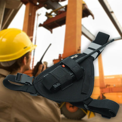 Walkie Talkie Chest Harness Shoulder Radio Holster Pack Adjustable Pouch Holster For Baofeng UV-5R UV-21 PRO Quansheng UV-K5 K6