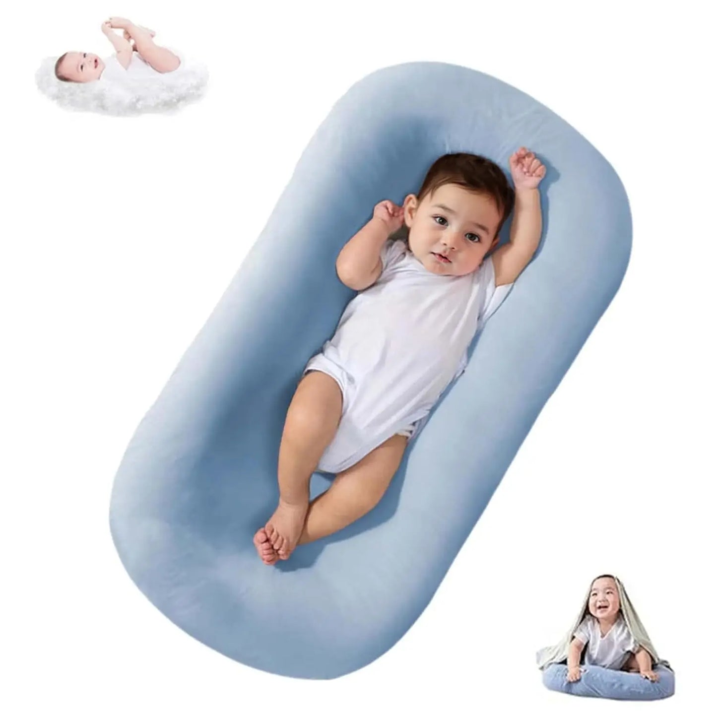 Newborn Folding Sleeping Baby Crib Nest Lounger Portable Bassinet Travel Bed Bassinet Bumper
