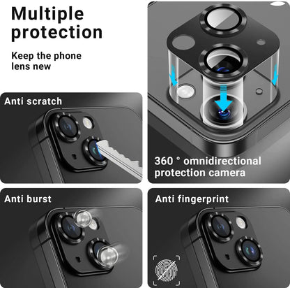 Metal Tempered Glass Camera Lens Protector Film Cover For iPhone 14 Plus 13 Pro Max 12 Mini 14Plus 14Pro 13Pro Phone Accessory