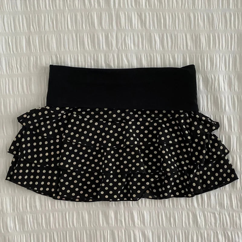 Emo Girls Summer Mini Cute Striped Women's Skirt Streetwear Hip-Hop All-match Fashion Vintage Y2K Hot Girls Slim Women's  Skirt