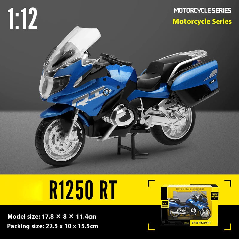 CCA R1250 GS. 1:12 Alloy Die-cast Car Motorcycle Model, Toy Gift Giving, Die-cast Static Motorcycle Model